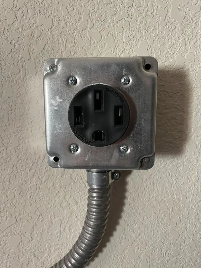 NEMA 14-50 outlet installed for Smart Home Electrical in Broomfield